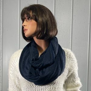 *APT.9 Women's Dark Blue Sparkly Cowl Infinity Scarf
